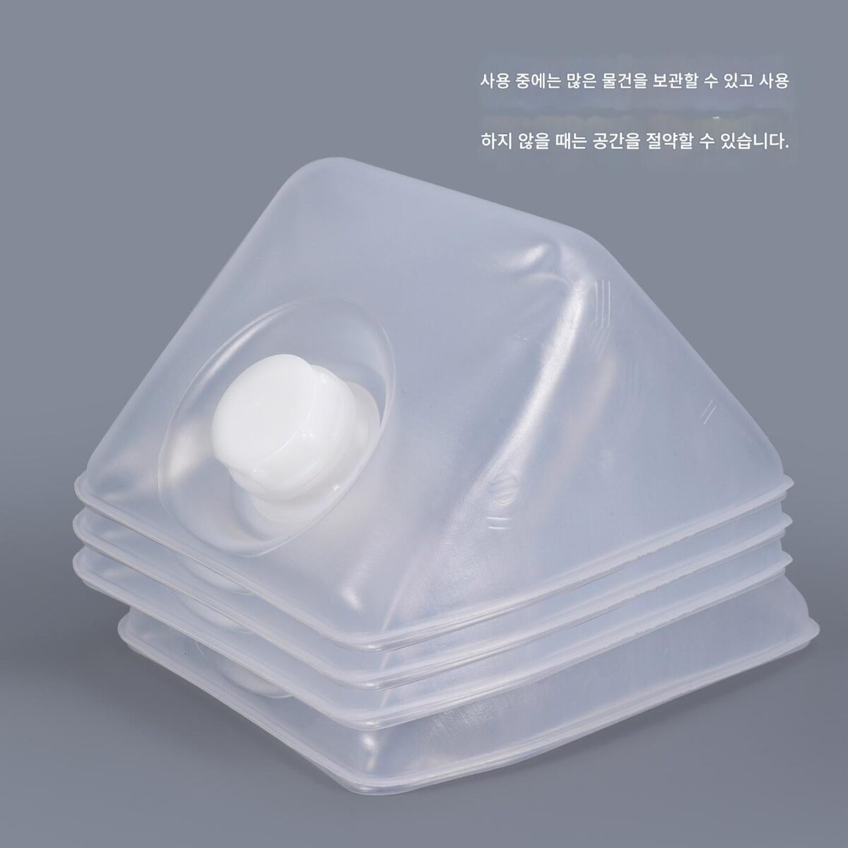 야외 접이식 물 보관 가방 5L 리터 5kg 소프트 가방 식품 등급 맥주 가방 등산 캠핑 정수 식수 가방 - 이미지 2
