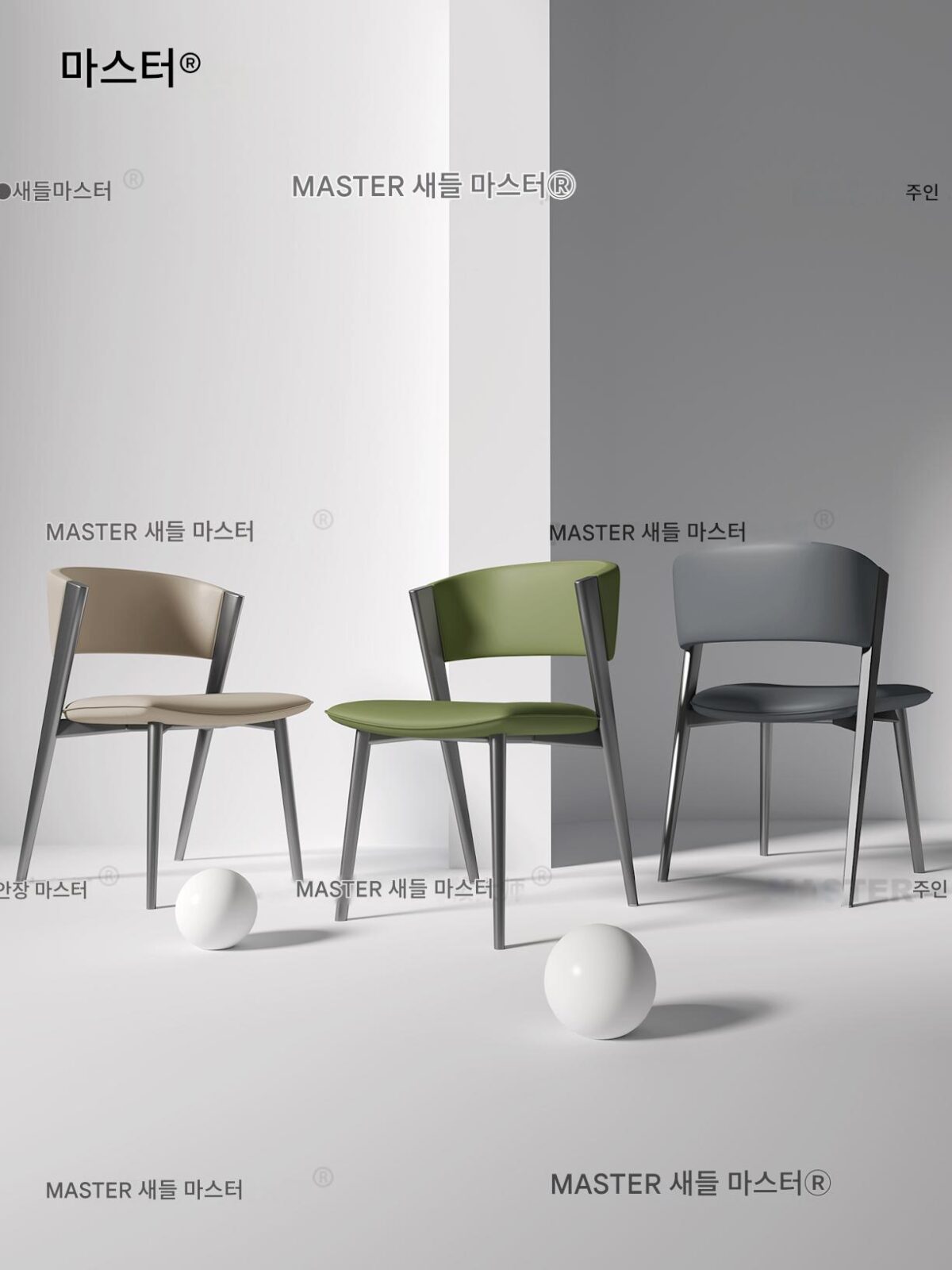 이탈리아 미니멀리스트 럭셔리 다이닝 의자 디자이너 드레싱 테이블 의자 모던 심플 홈 다이닝 테이블 의자 - 이미지 5