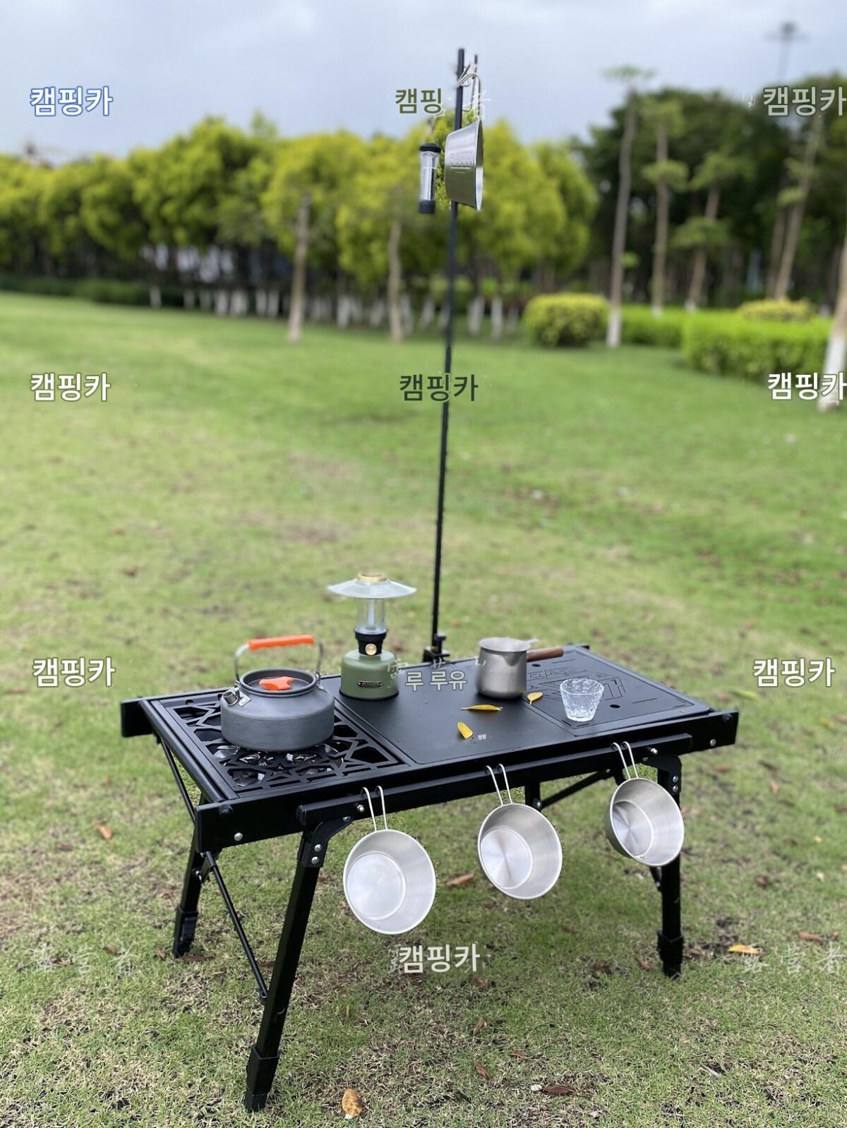 야외 캠핑 레저 티테이블 리프팅 IGT 다기능 휴대용 테이블 피크닉 바베큐 캠핑 접이식 테이블 - 이미지 3