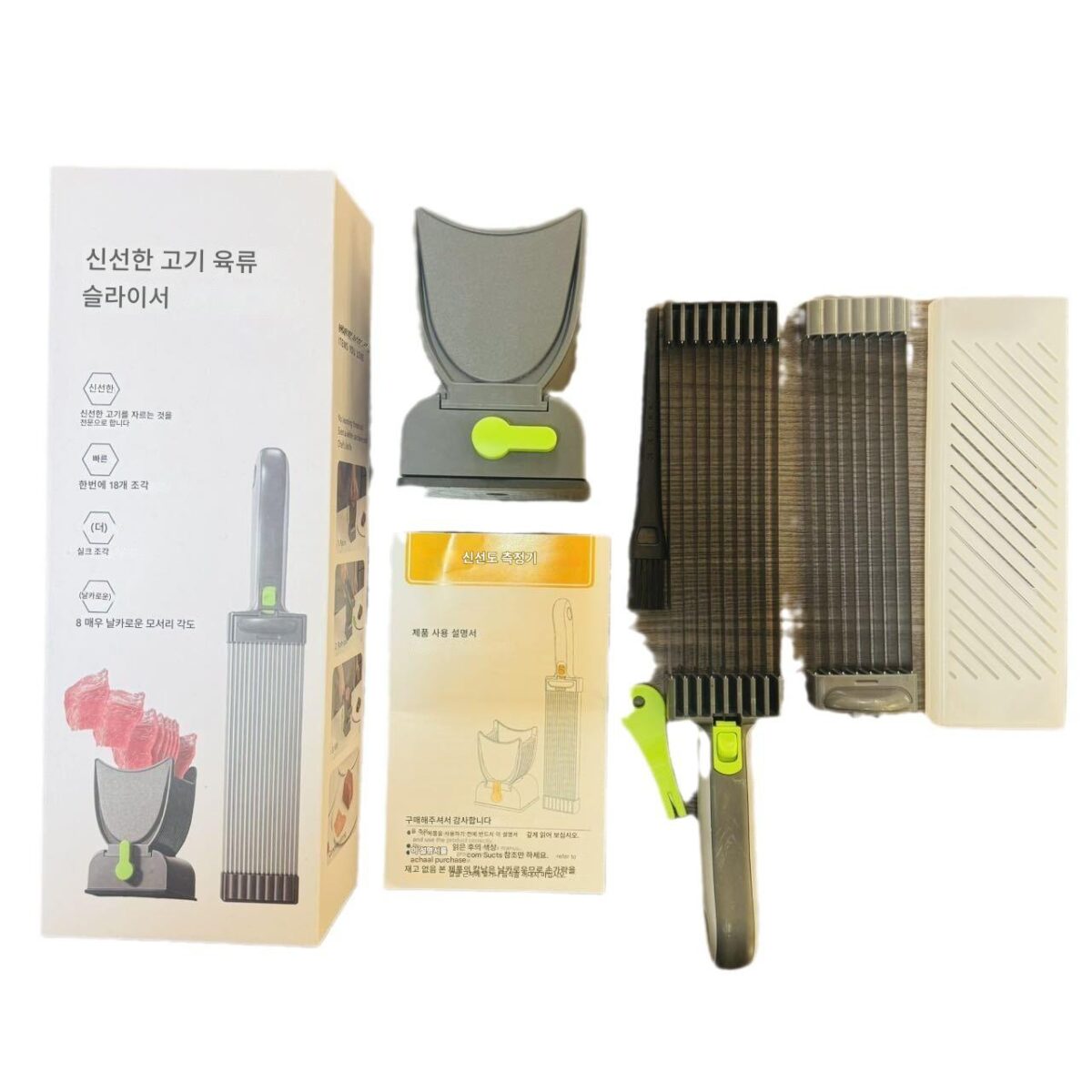 인기 있는 육류 슬라이서, 고기를 잘게 썬 고기, 다진 고기로 자르는 가정용 얇은 슬라이서, 주방 설명서 신선한 고기 슬라이서 - 이미지 5
