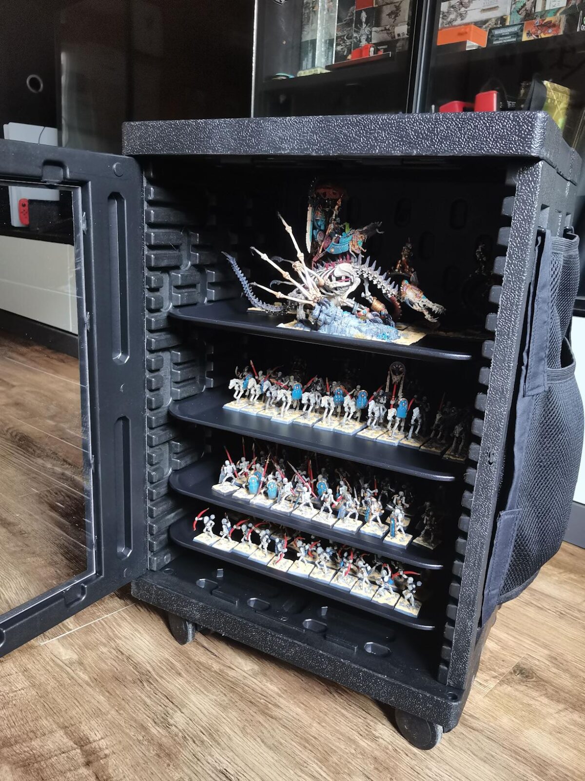 Anyun Warhammer Warhammer Army Box 테이블 게임 보관 상자는 보관 캐비닛 미니어처 모델 운송 상자로 사용할 수 있습니다. - 이미지 1