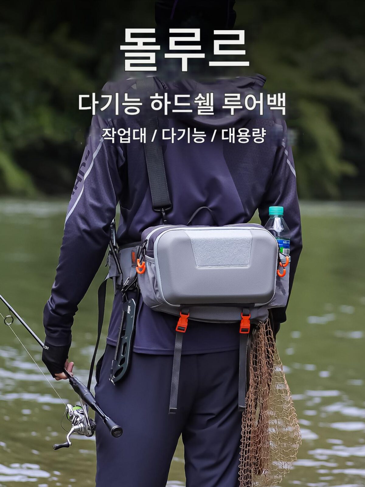 Youdu 새로운 루어백 다기능 허리백 방수 낚시장비 가방 어깨 백팩 낚시 가방 낚시 메신저 백 - 이미지 1