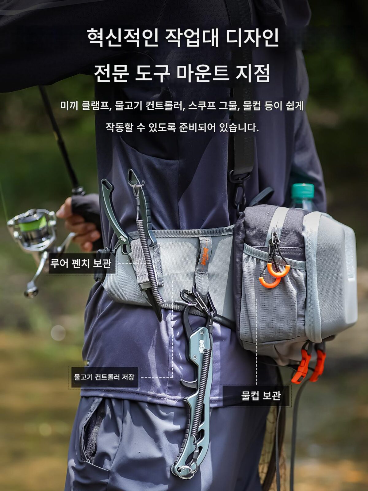 Youdu 새로운 루어백 다기능 허리백 방수 낚시장비 가방 어깨 백팩 낚시 가방 낚시 메신저 백 - 이미지 3